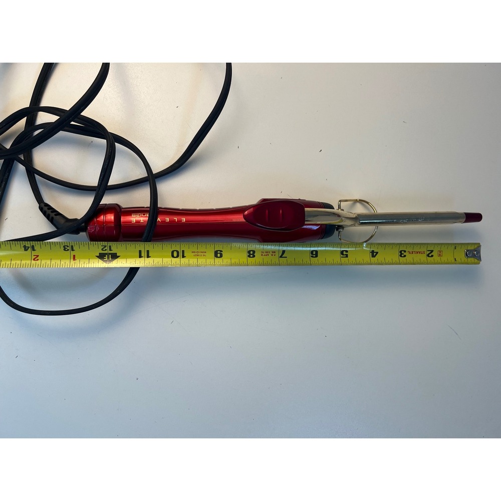 Andis Elevate Nano‎ Silver Gold Fusion Curling 3/8" Iron Wand Red CordedWorks
